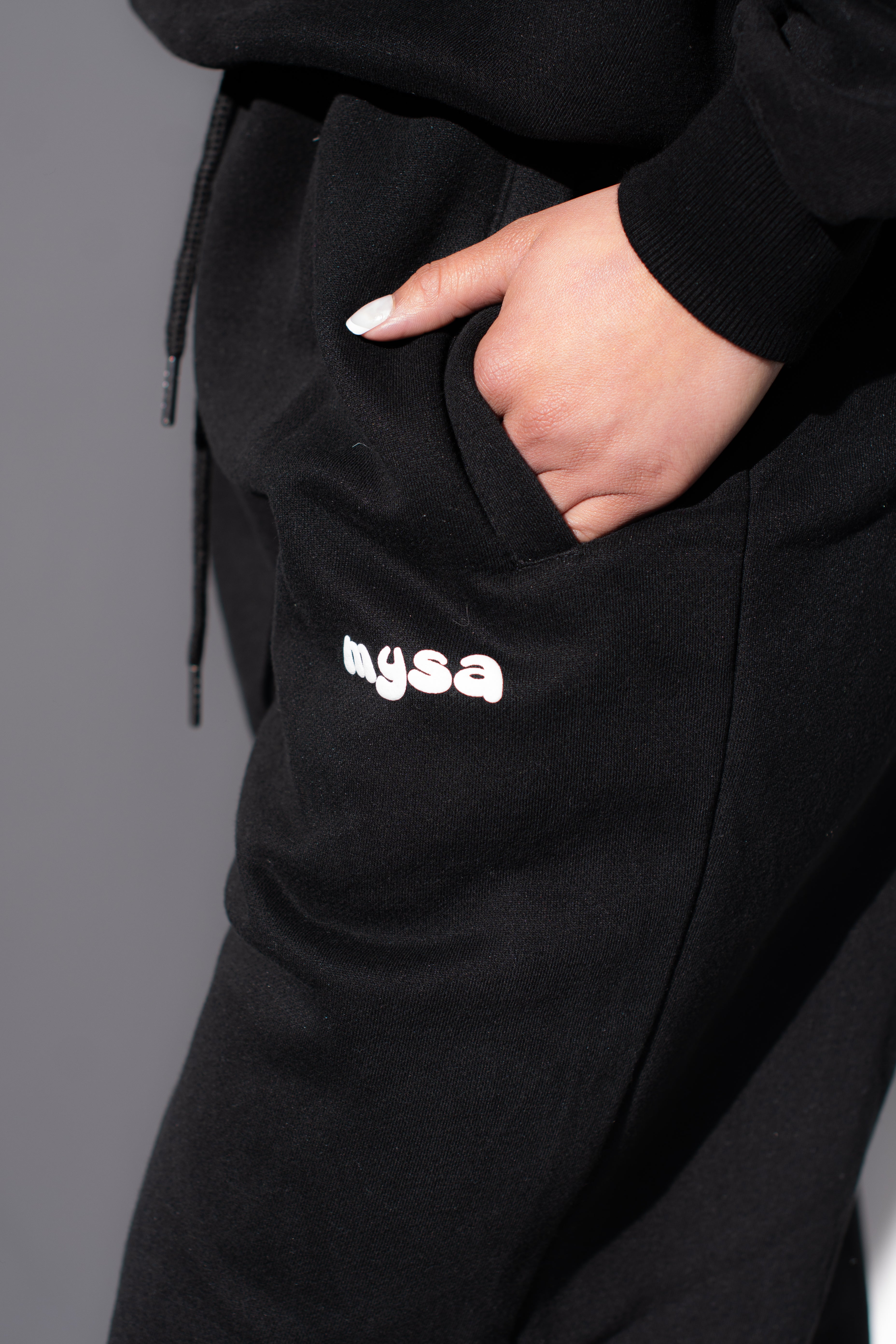 Puff Oversized Sweatpants - Black