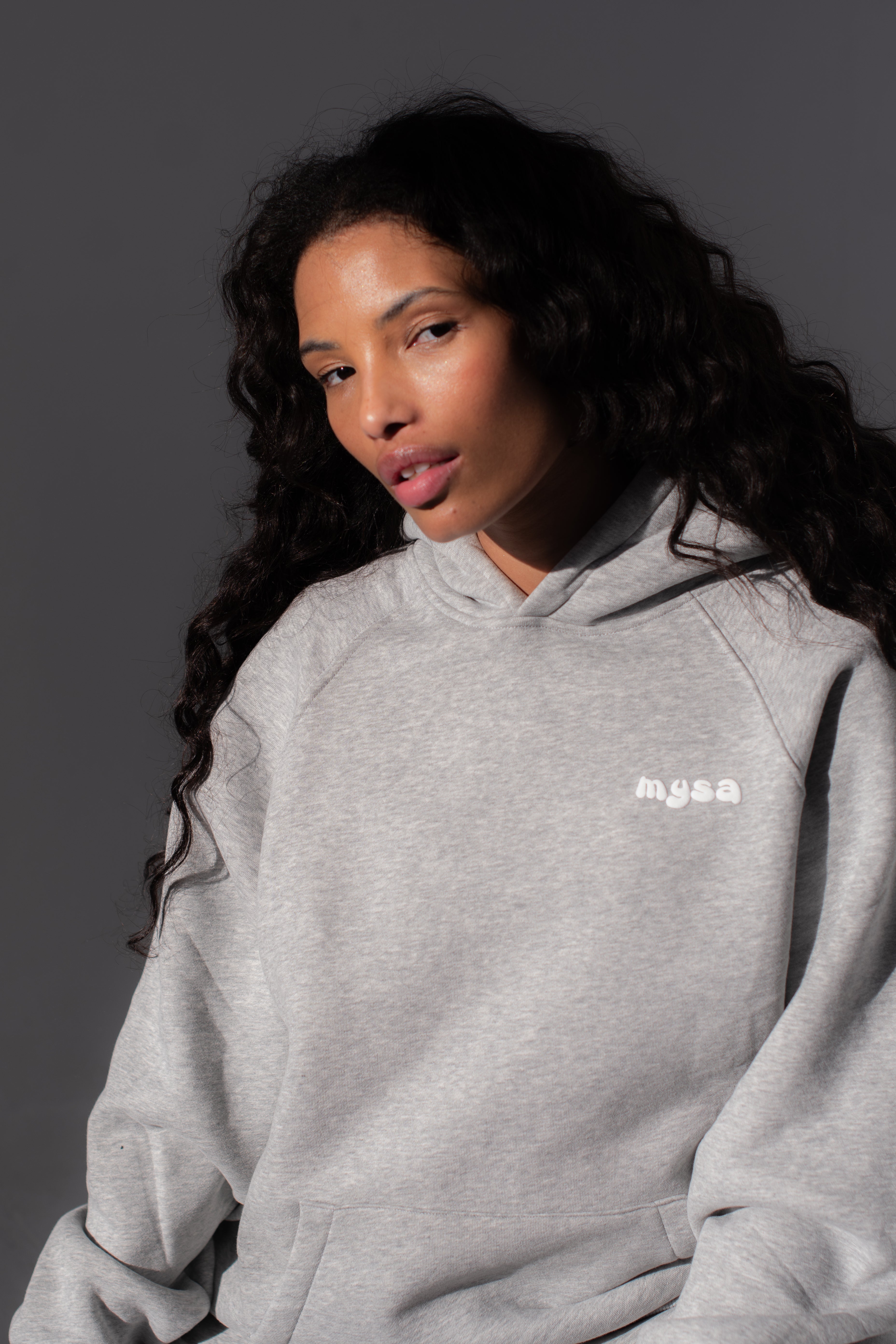 Puff Oversized Hoodie - Gray