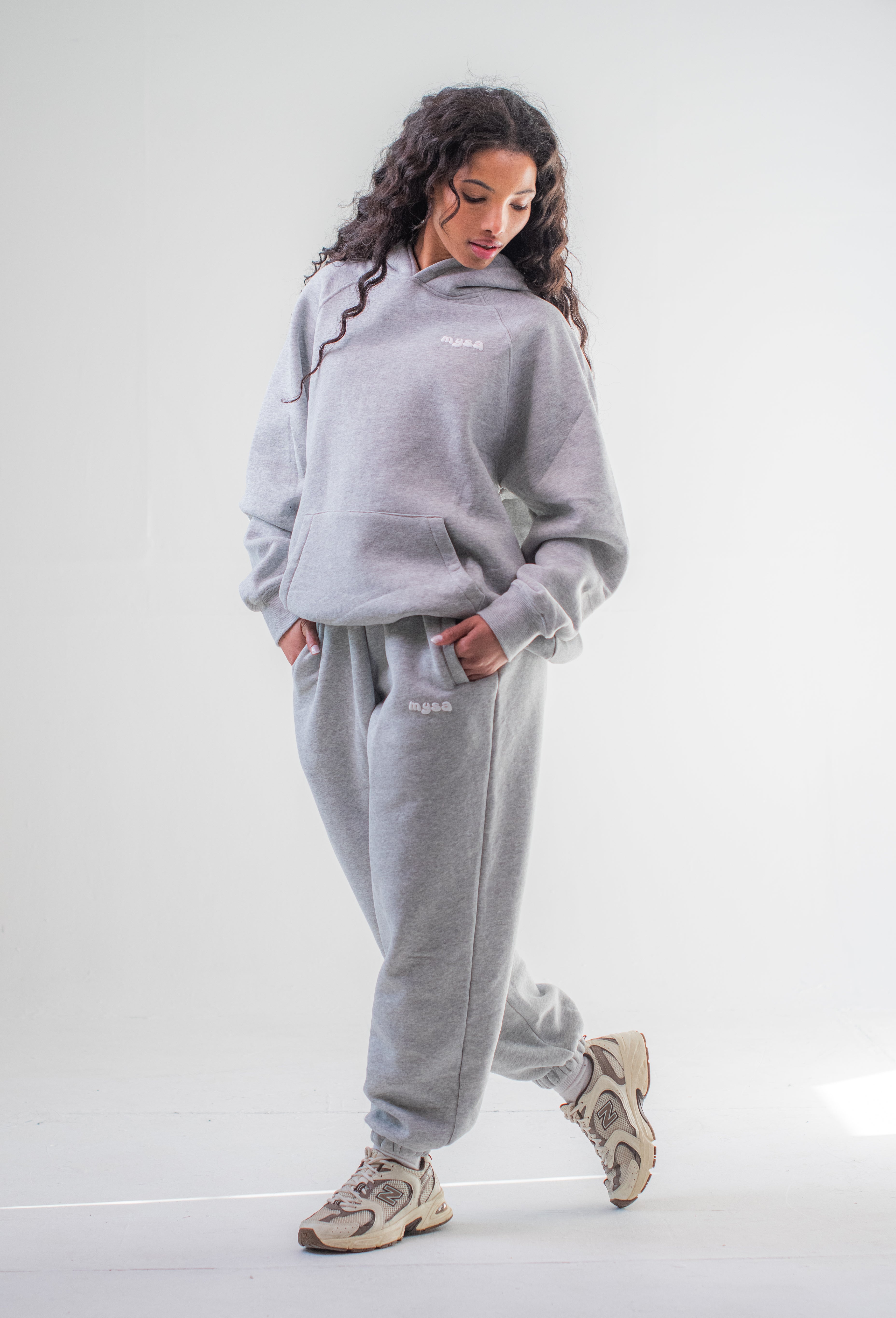 Puff Oversized Sweatpants - Gray
